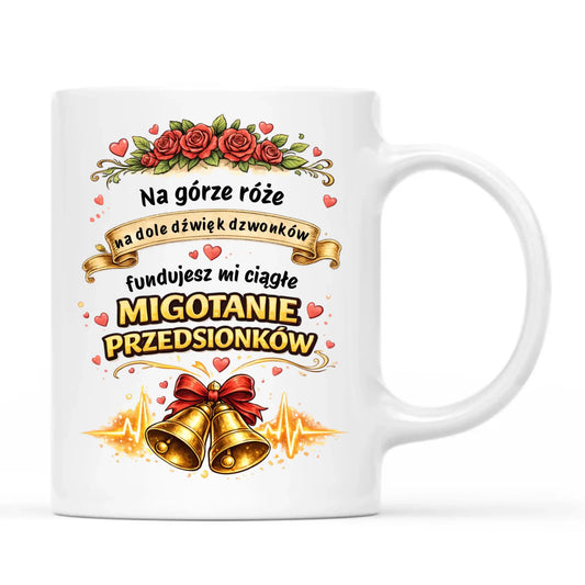 Kubek dla par - Fundujesz mi ciągłe migotanie przedsionków W71 - StoryCups.pl