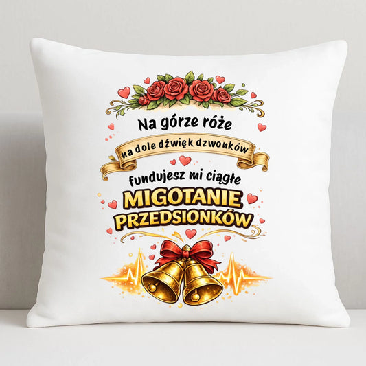 Poduszka dla par - Fundujesz mi ciągłe migotanie przedsionków W71 - StoryCups.pl