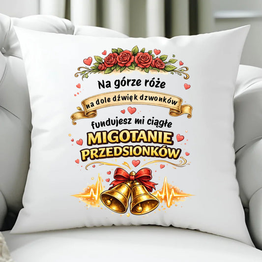 Poduszka dla par - Fundujesz mi ciągłe migotanie przedsionków W71 - StoryCups.pl