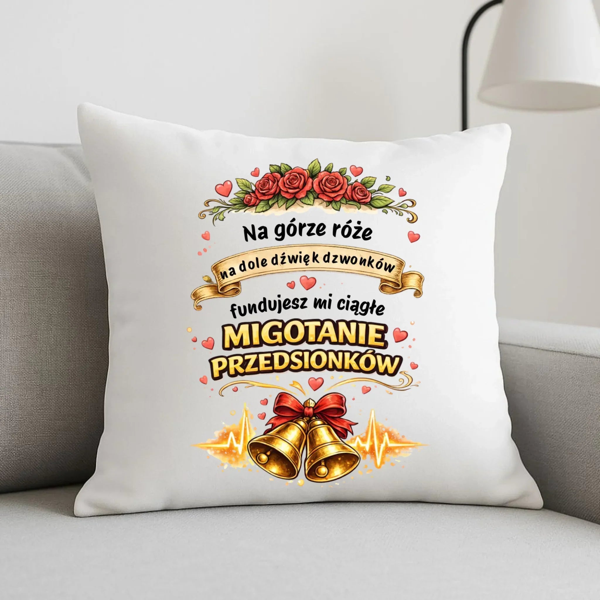 Poduszka dla par - Fundujesz mi ciągłe migotanie przedsionków W71 - StoryCups.pl