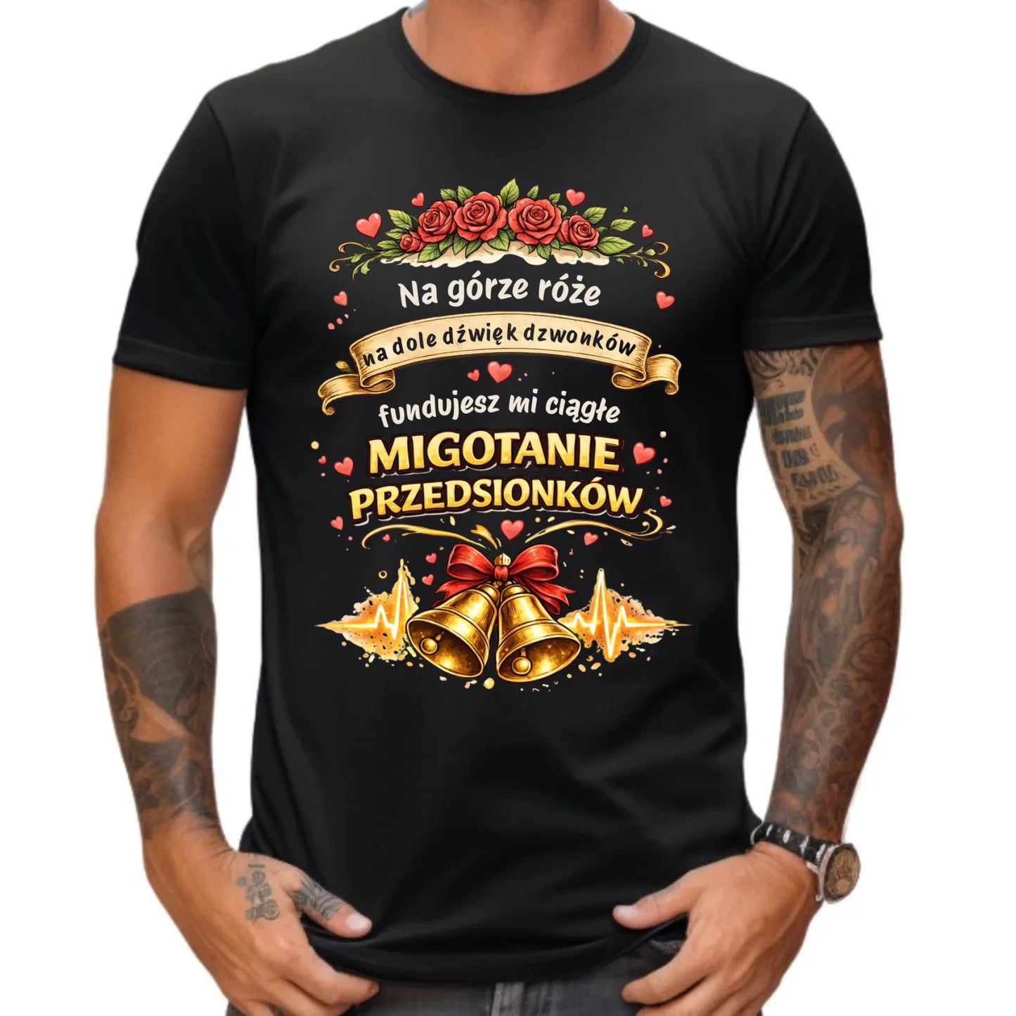 Koszulka męska - Fundujesz mi ciągłe migotanie przedsionków W71 - StoryCups.pl