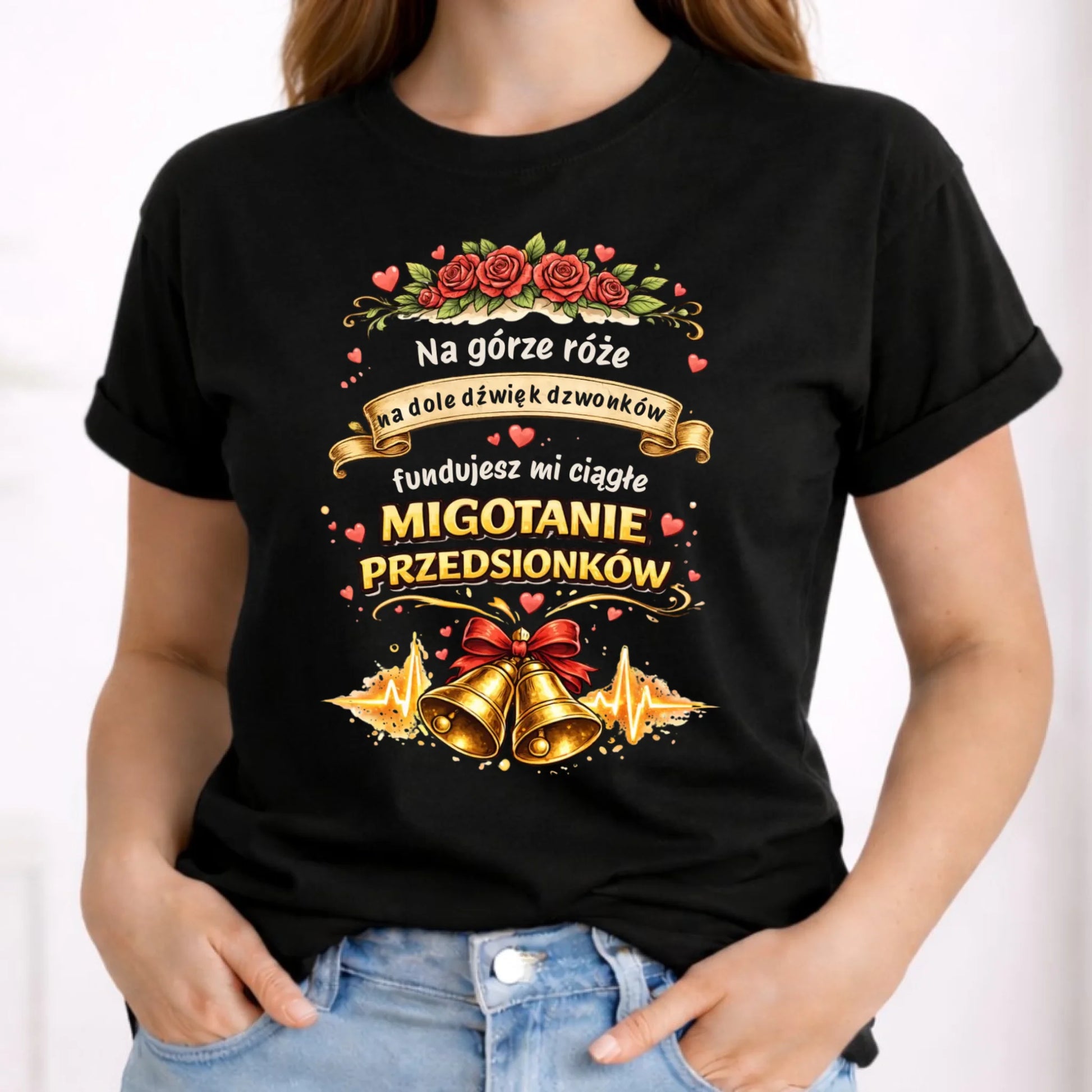 Koszulka damska - Fundujesz mi ciągłe migotanie przedsionków W71 - StoryCups.pl