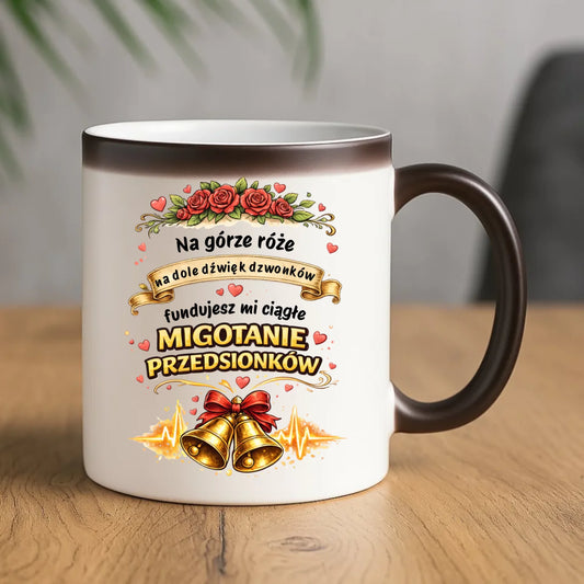 Kubek magiczny dla par - Fundujesz mi ciągłe migotanie przedsionków W71 - StoryCups.pl