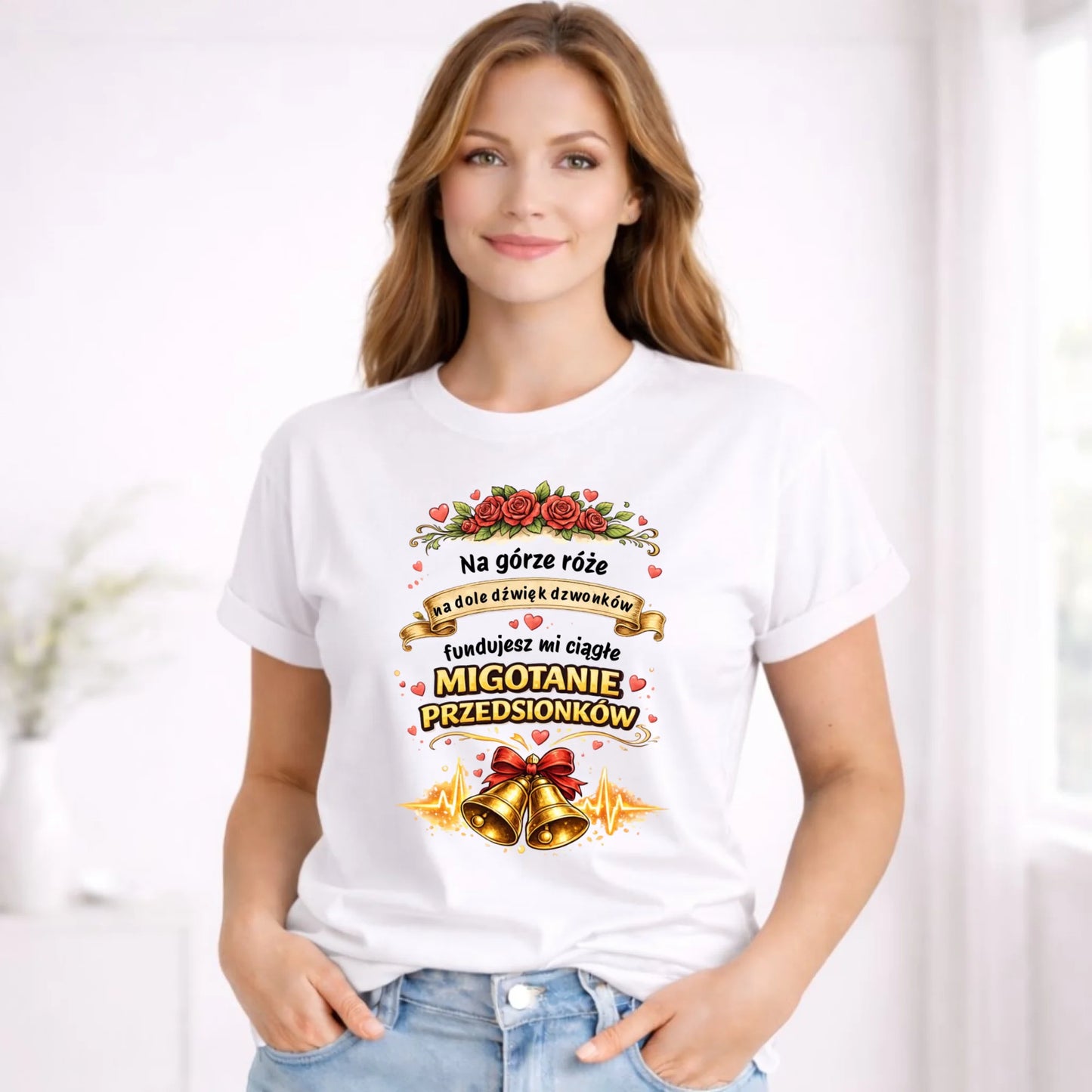 Koszulka damska - Fundujesz mi ciągłe migotanie przedsionków W71 - StoryCups.pl