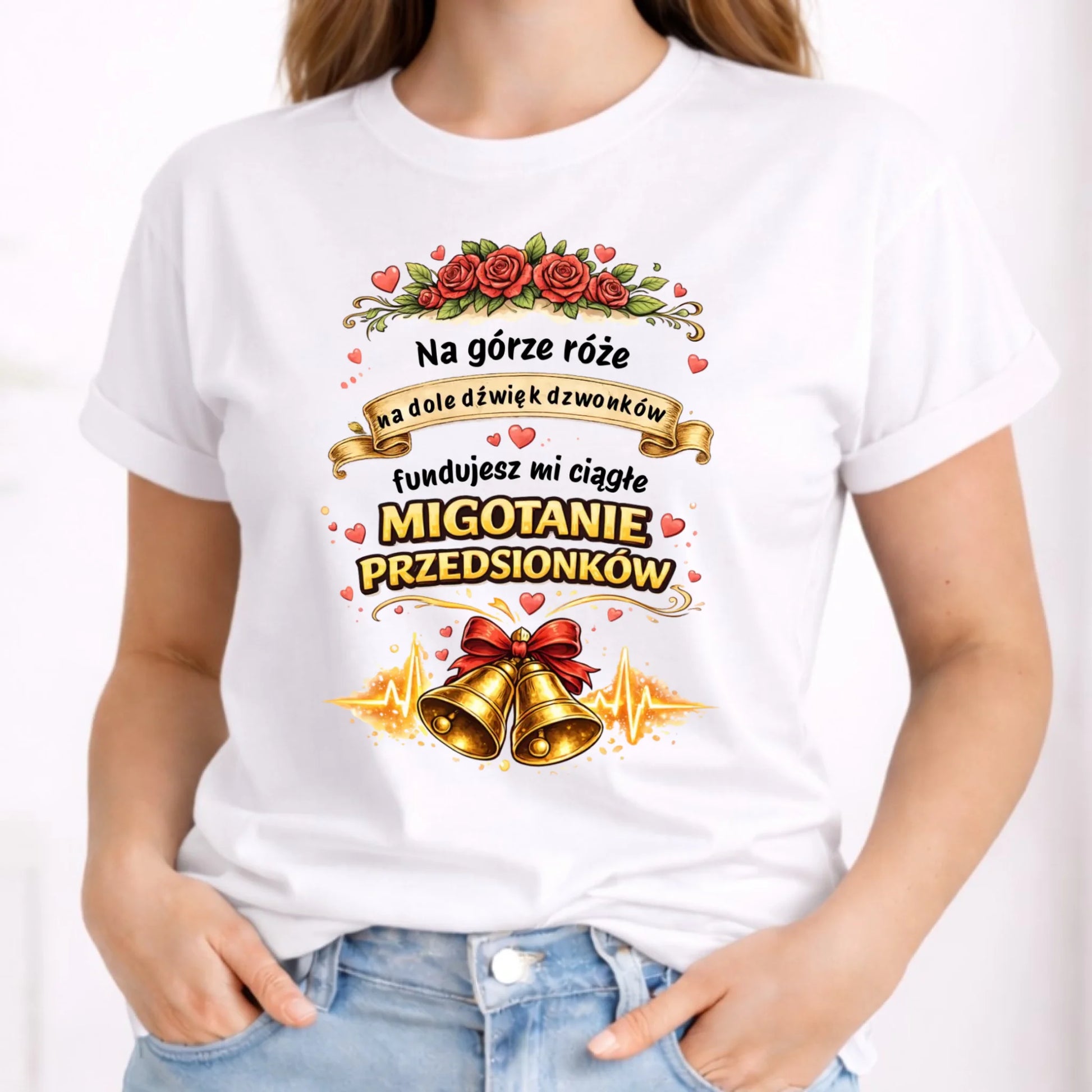 Koszulka damska - Fundujesz mi ciągłe migotanie przedsionków W71 - StoryCups.pl