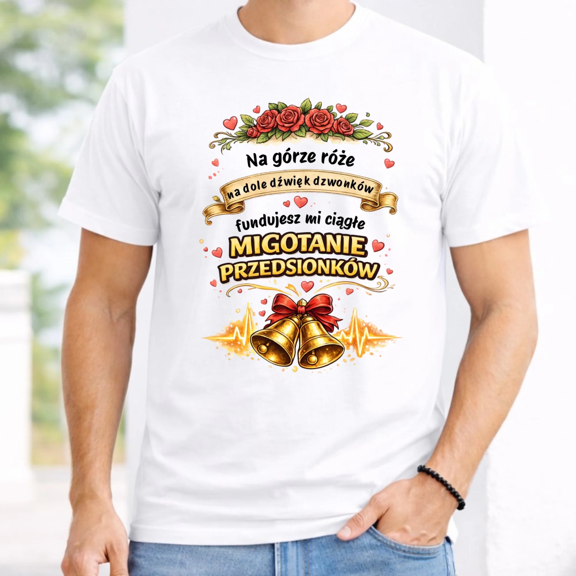 Koszulka męska - Fundujesz mi ciągłe migotanie przedsionków W71 - StoryCups.pl