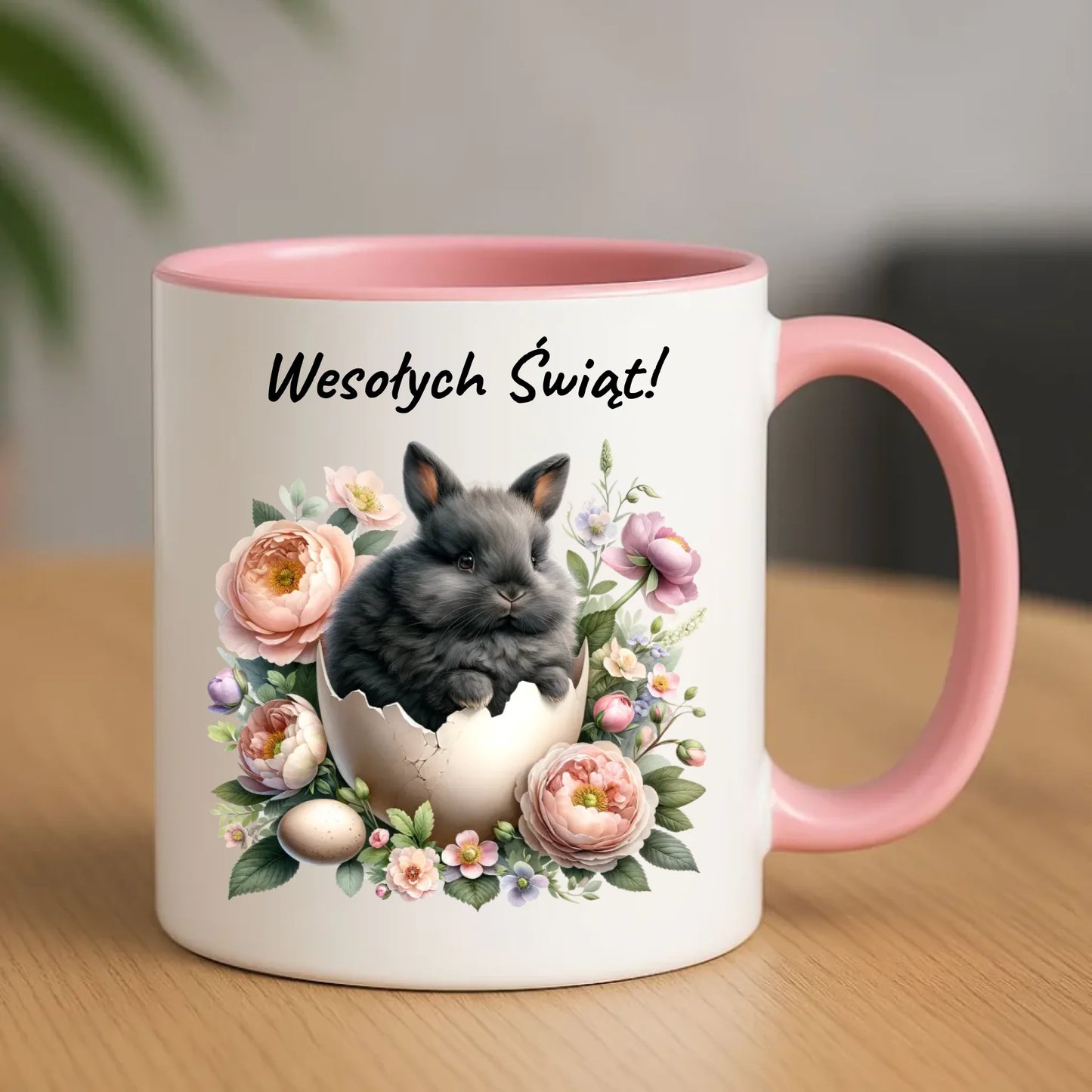 Kubek na Wielkanoc - Zajączek w pisance Wesołych Świąt WN03 - StoryCups.pl