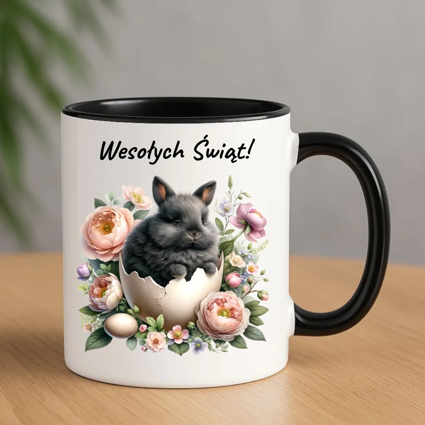 Kubek na Wielkanoc - Zajączek w pisance Wesołych Świąt WN03 - StoryCups.pl
