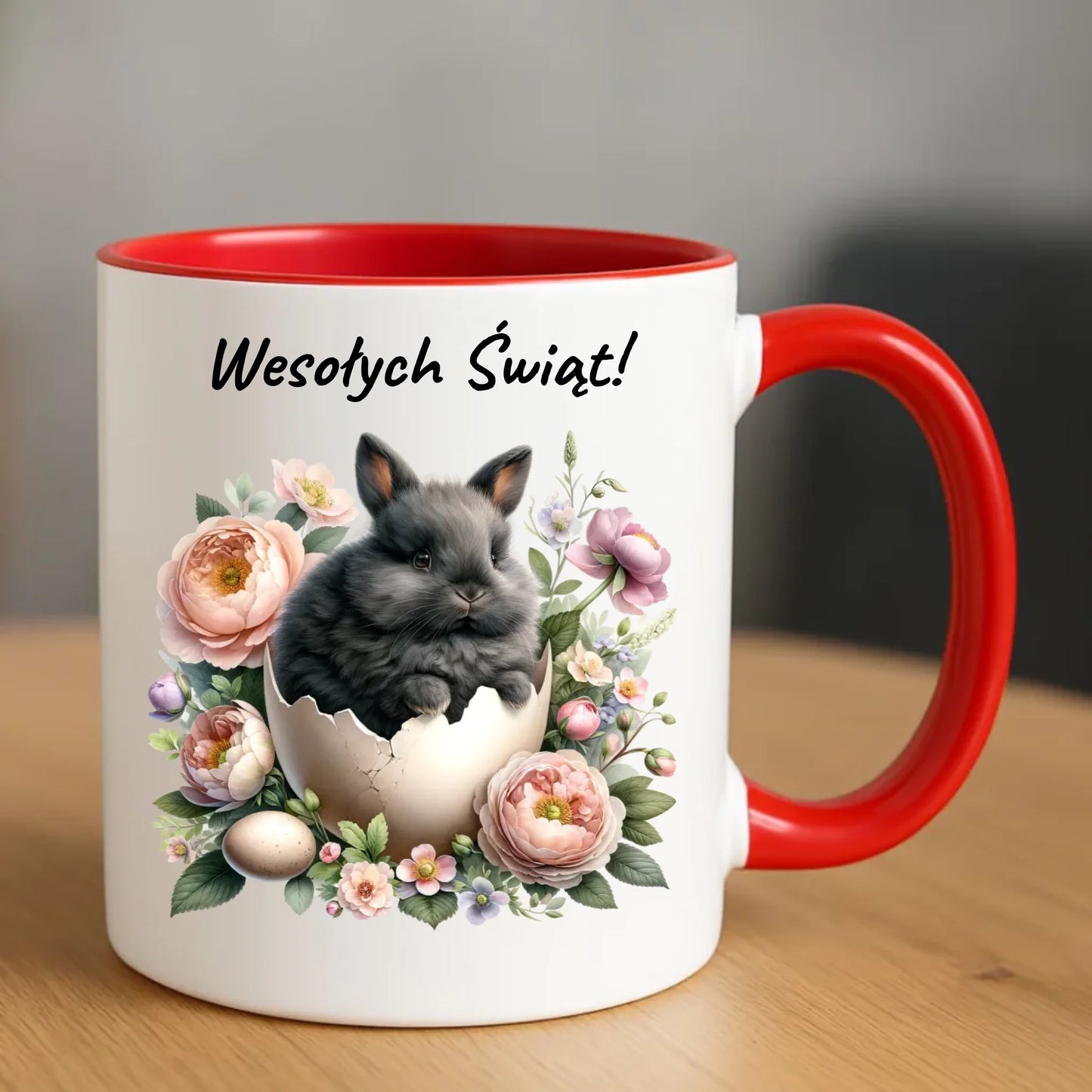 Kubek na Wielkanoc - Zajączek w pisance Wesołych Świąt WN03 - StoryCups.pl