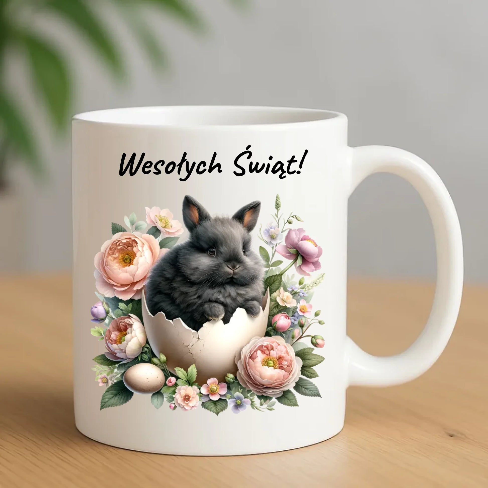 Kubek na Wielkanoc - Zajączek w pisance Wesołych Świąt WN03 - StoryCups.pl