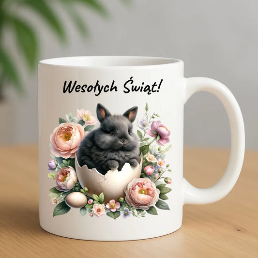 Kubek na Wielkanoc - Zajączek w pisance Wesołych Świąt WN03 - StoryCups.pl