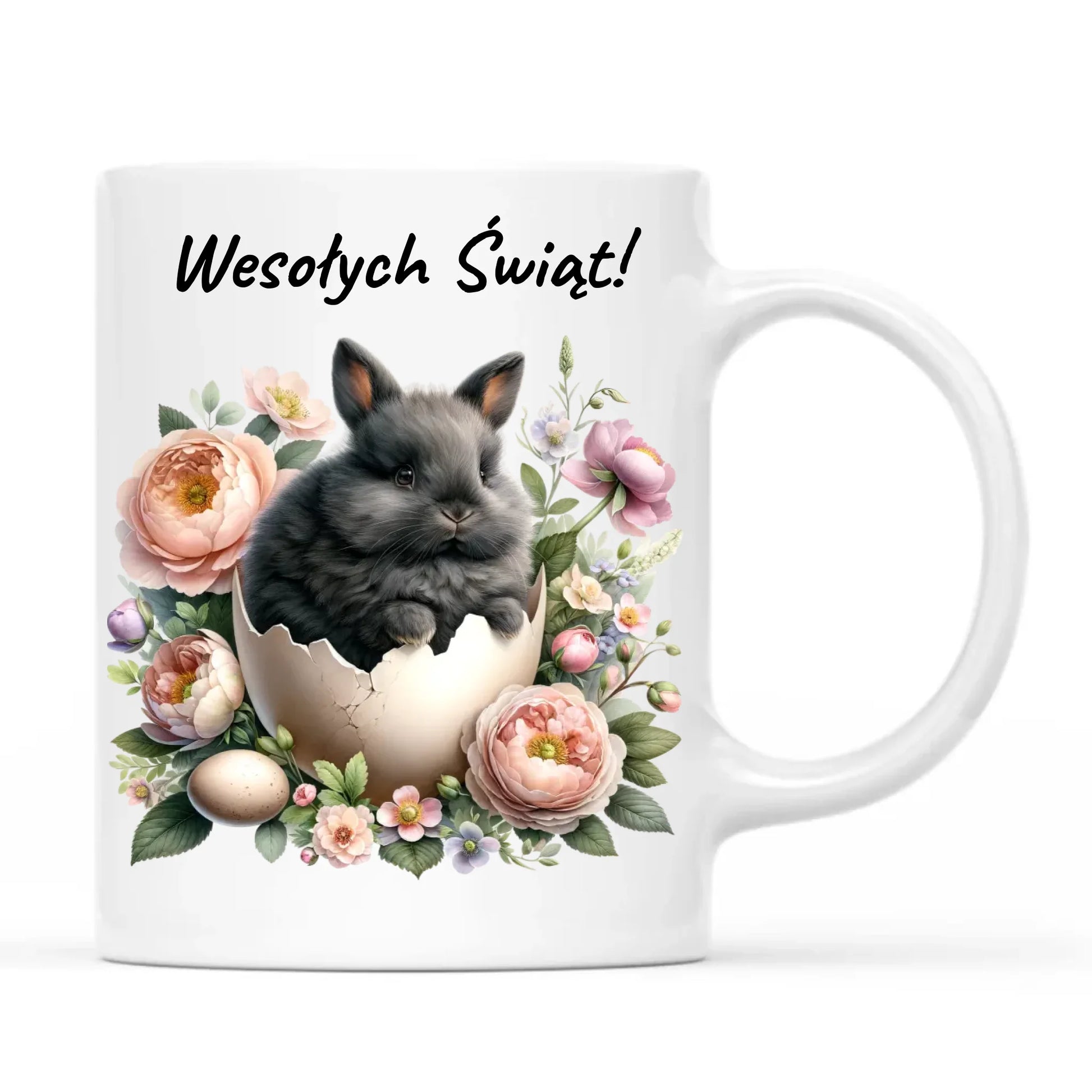 Kubek na Wielkanoc - Zajączek w pisance Wesołych Świąt WN03 - StoryCups.pl