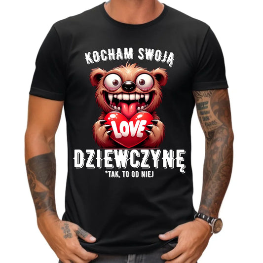 Koszulka męska dla chłopaka - Kocham swoją dziewczynę W30 - StoryCups.pl