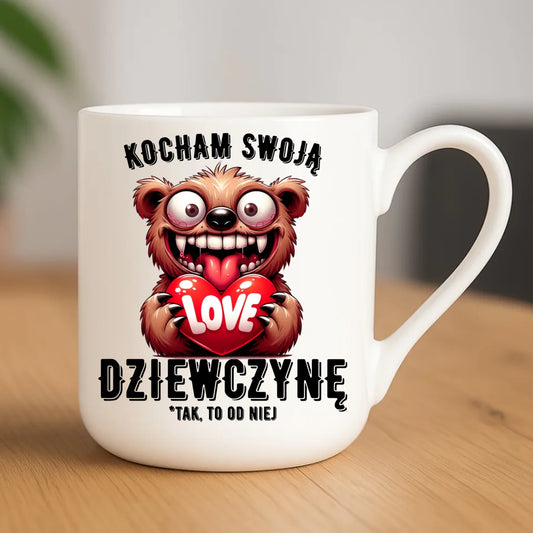Kubek elegant dla chłopaka - Kocham swoją dziewczynę W30 - StoryCups.pl