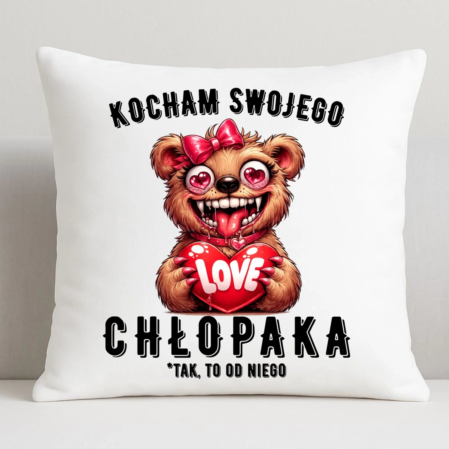 Poduszka dla dziewczyny - Kocham swojego chłopaka W89