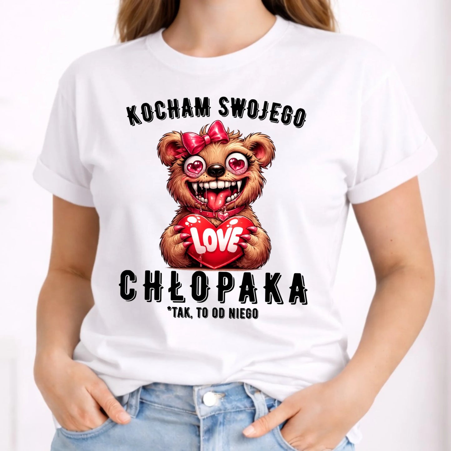 Koszulka damska dla dziewczyny - Kocham swojego chłopaka W89