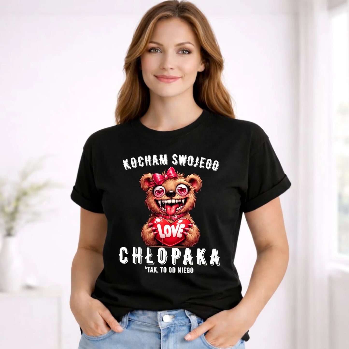 Koszulka damska dla dziewczyny - Kocham swojego chłopaka W89