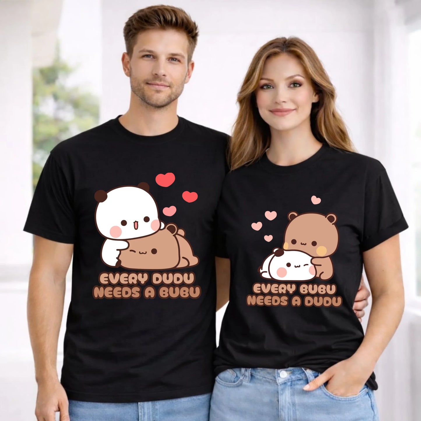 Zestaw koszulek dla par - Every Dudu needs a Bubu W32 - StoryCups.pl