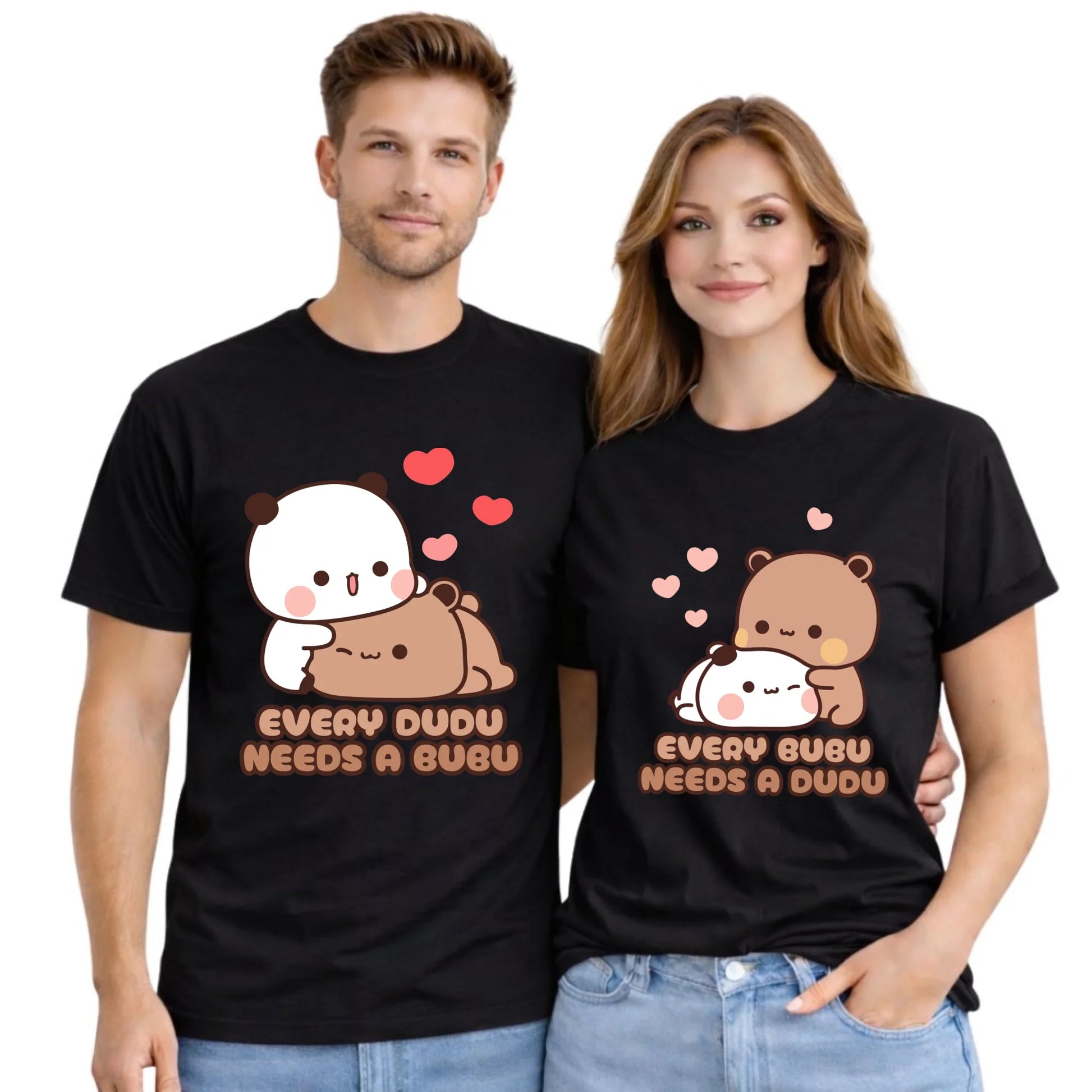Zestaw koszulek dla par - Every Dudu needs a Bubu W32 - StoryCups.pl