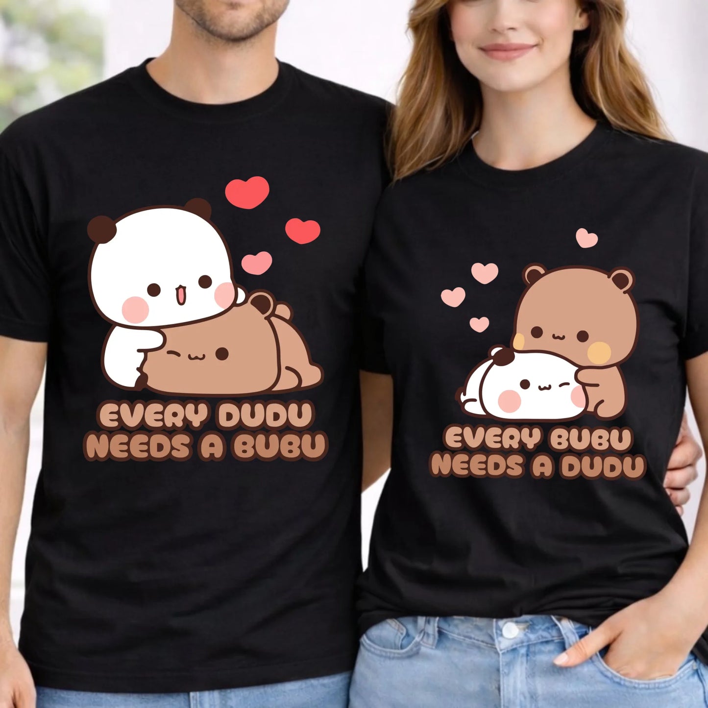 Zestaw koszulek dla par - Every Dudu needs a Bubu W32 - StoryCups.pl