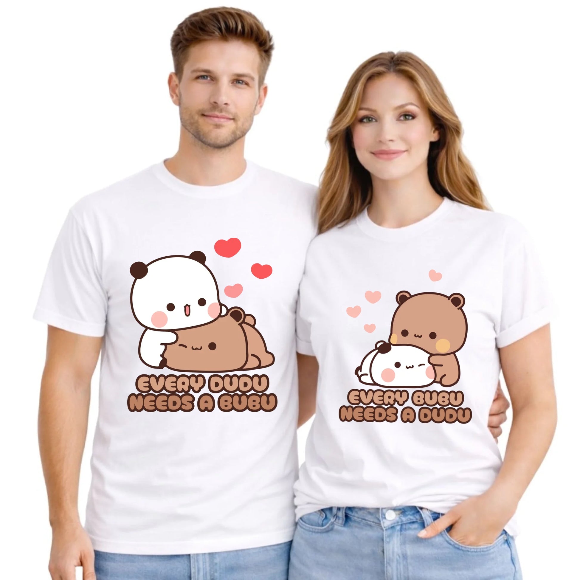 Zestaw koszulek dla par - Every Dudu needs a Bubu W32 - StoryCups.pl