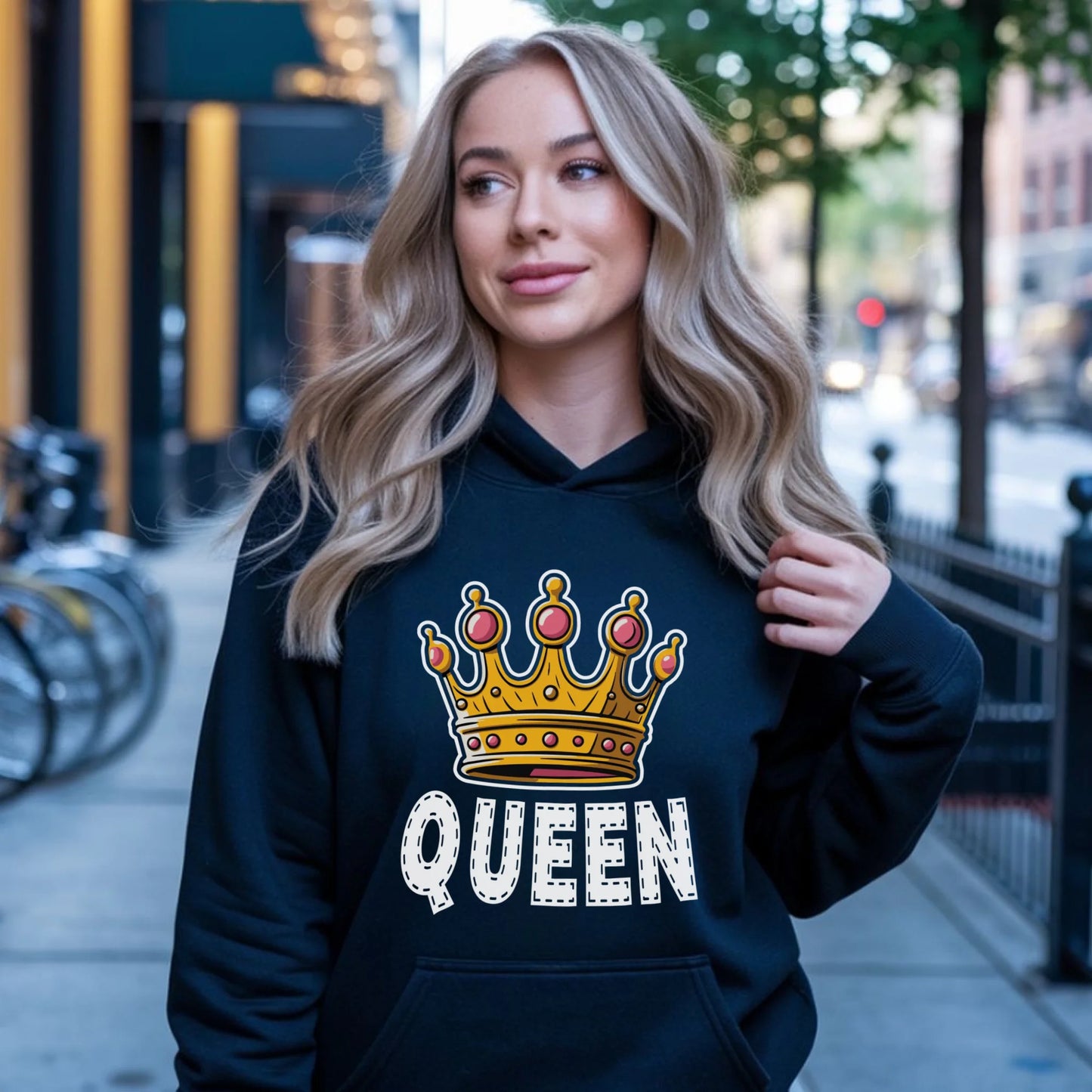 Bluza damska z kapturem - Queen W41 - StoryCups.pl