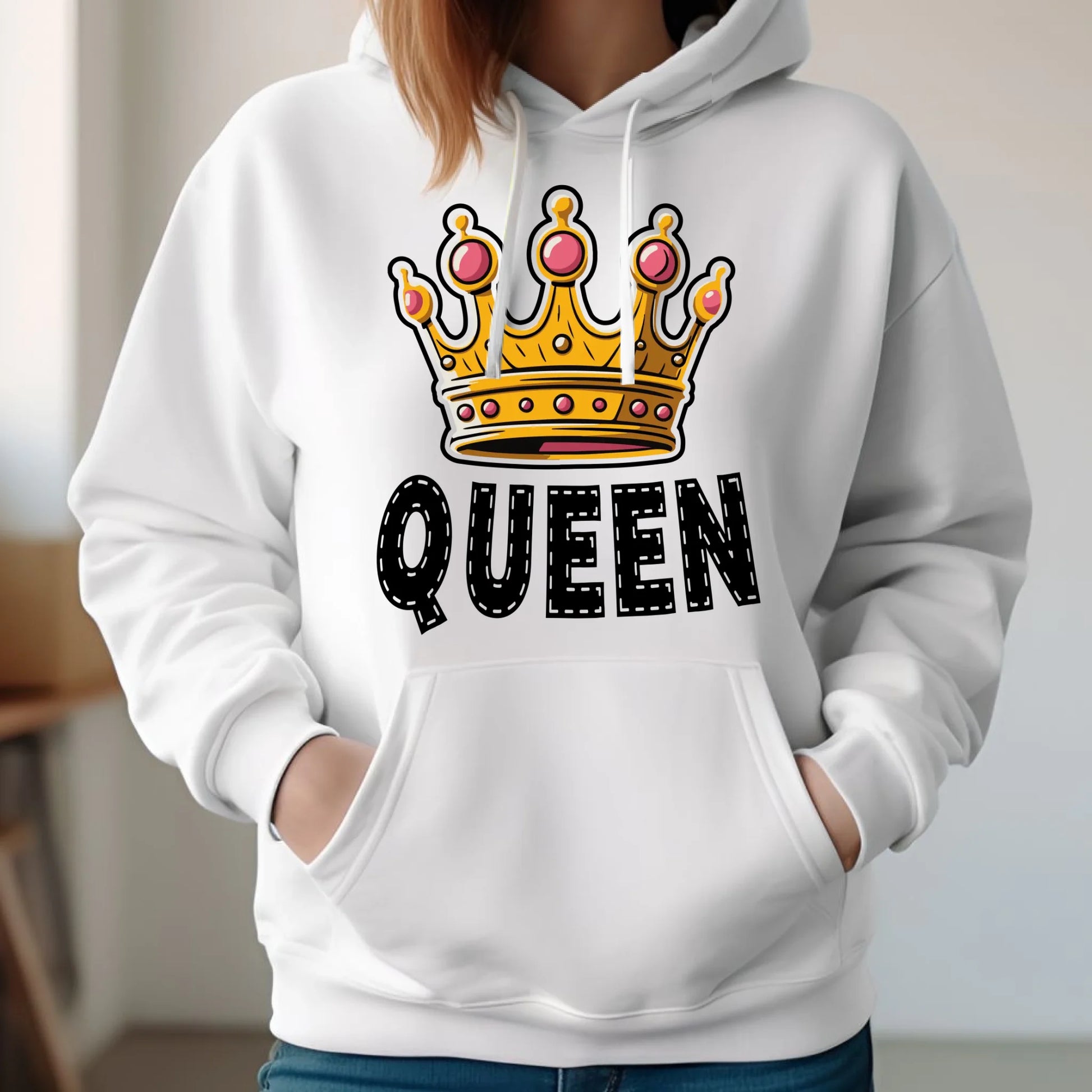 Bluza damska z kapturem - Queen W41 - StoryCups.pl