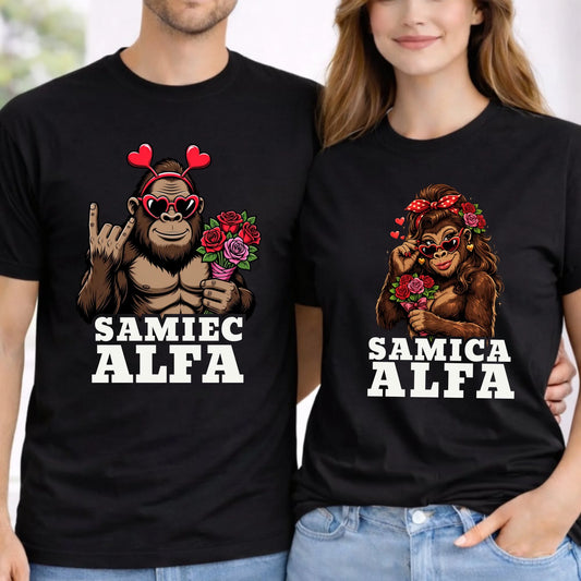 Zestaw koszulek dla par - Samiec i Samica Alfa W74 - StoryCups.pl