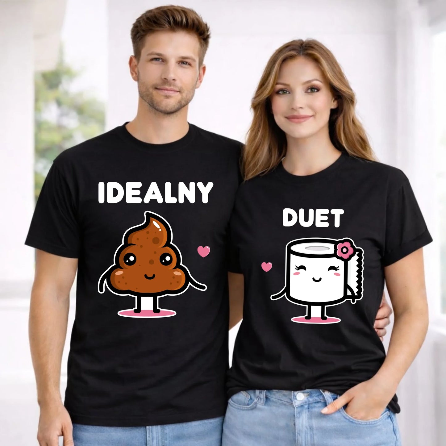 Zestaw koszulek dla par - Idealny Duet W92 - StoryCups.pl