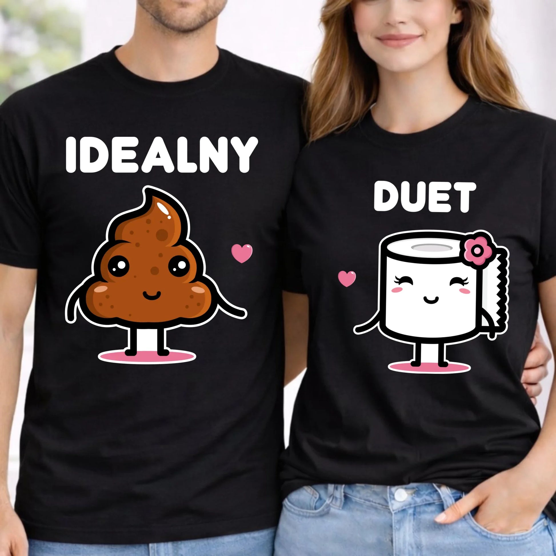 Zestaw koszulek dla par - Idealny Duet W92 - StoryCups.pl