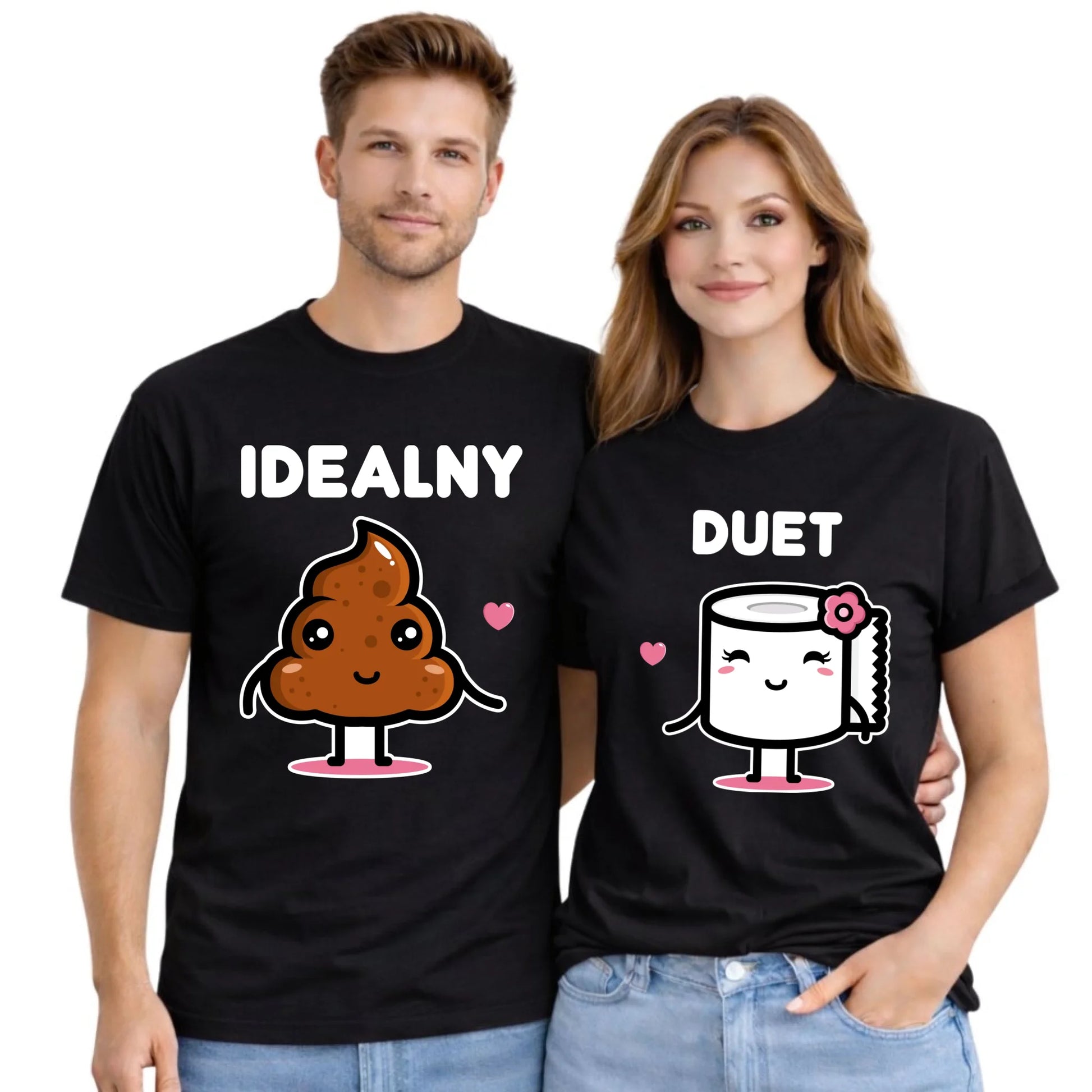 Zestaw koszulek dla par - Idealny Duet W92 - StoryCups.pl