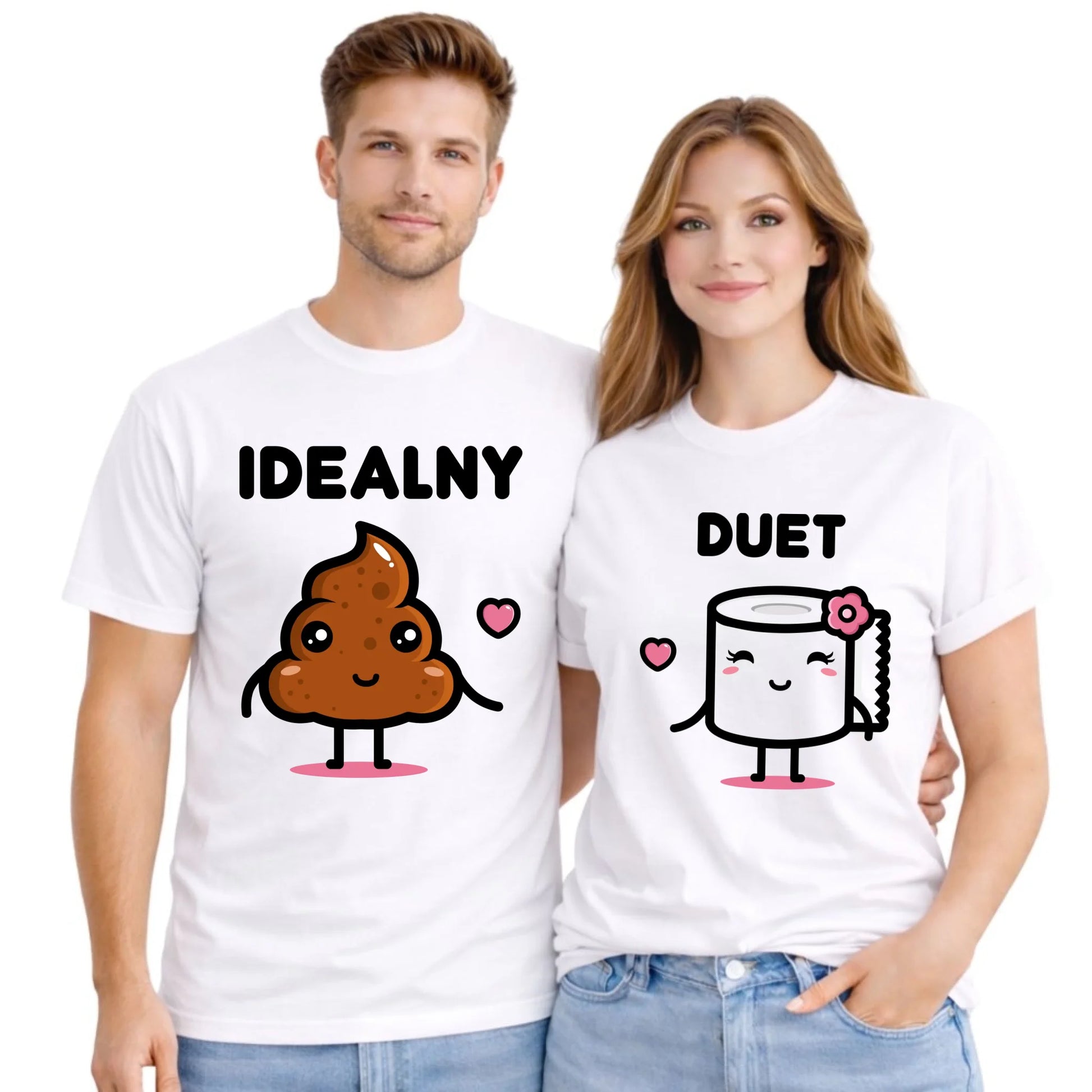 Zestaw koszulek dla par - Idealny Duet W92 - StoryCups.pl