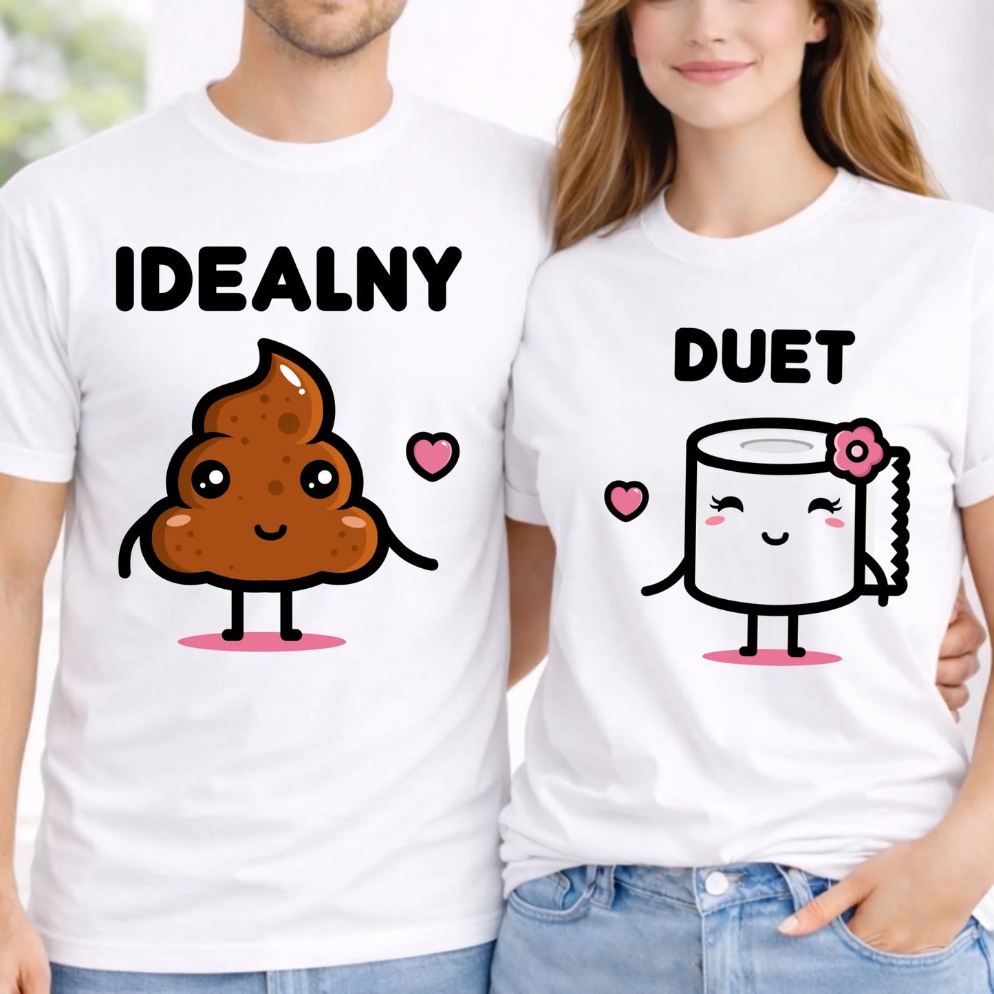 Zestaw koszulek dla par - Idealny Duet W92 - StoryCups.pl