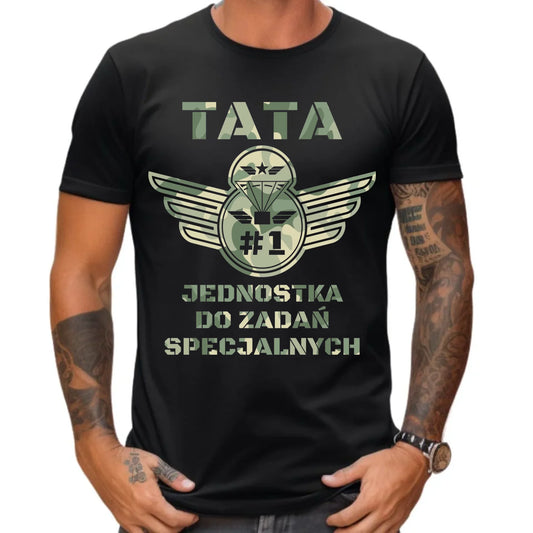 Koszulka dla taty - Tata jednostka do zadań specjalnych  DT42