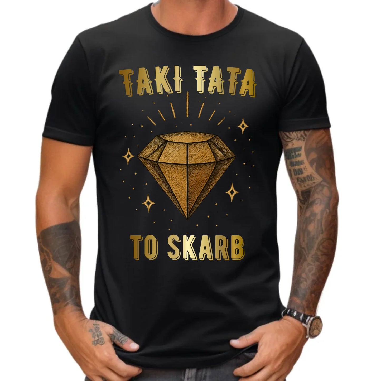 Koszulka dla taty - Taki tata to skarb - personalizowana DT17
