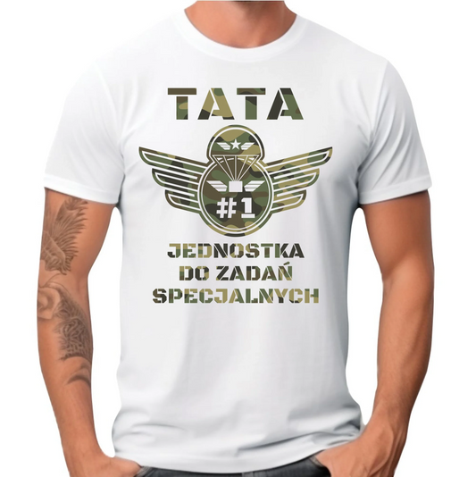 Koszulka dla taty - Tata jednostka do zadań specjalnych  DT42