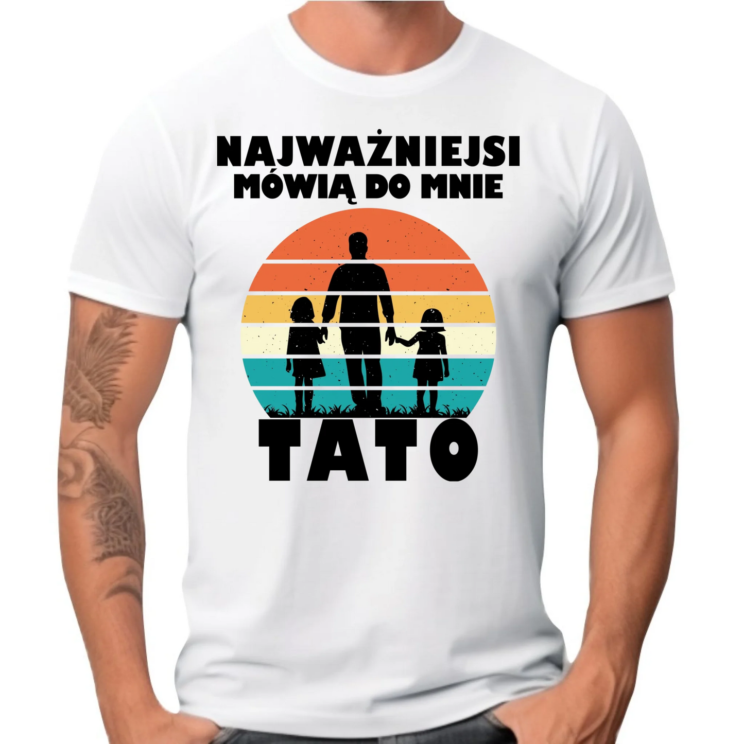 Koszulka dla taty - Najważniejsi mówią do mnie tato DT31