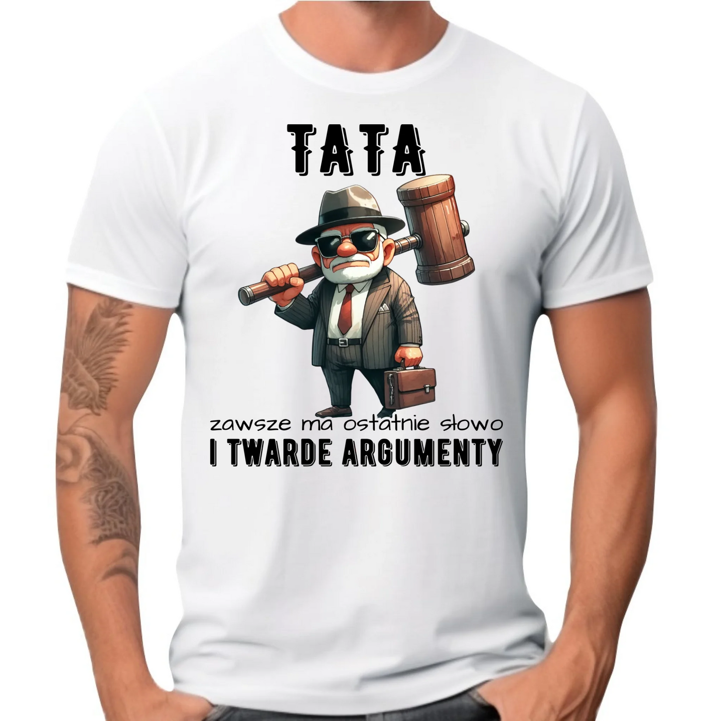 Koszulka dla taty - Tata zawsze ma ostatnie słowo DT82