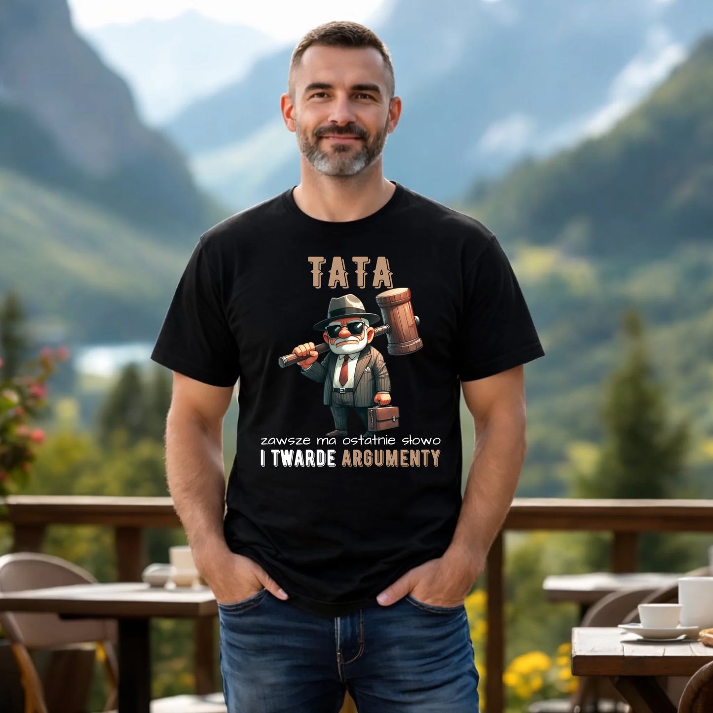 Koszulka dla taty - Tata zawsze ma ostatnie słowo DT82