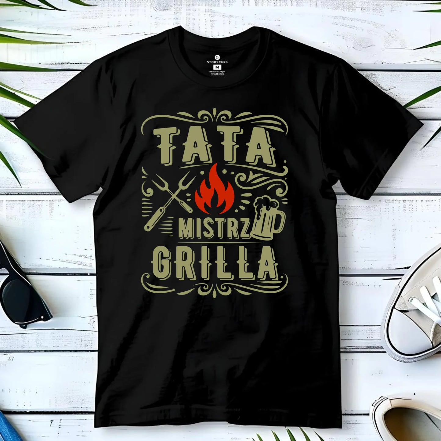 Koszulka dla taty - Tata mistrz grilla DT53