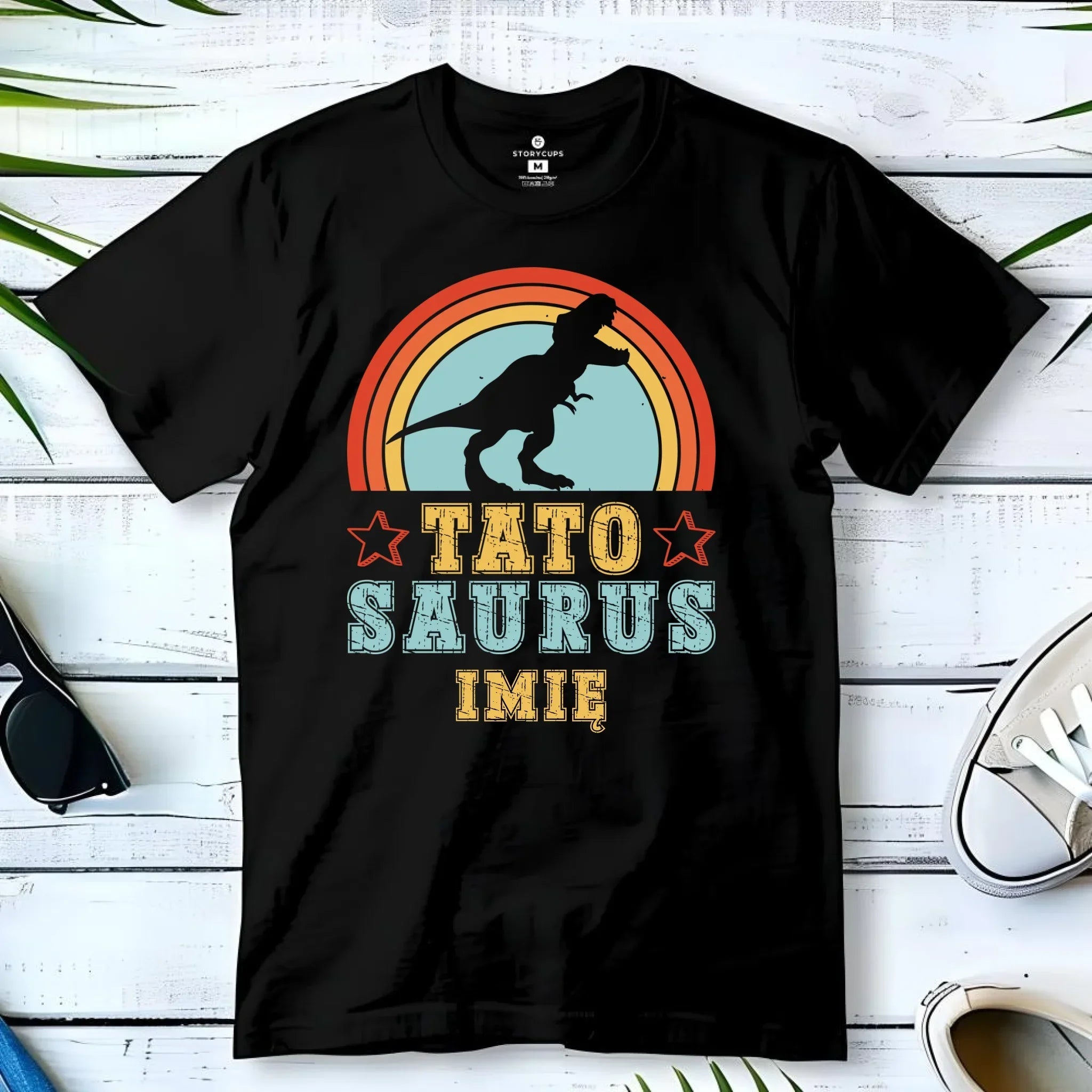 Koszulka dla taty - Tato Saurus - personalizowana DT03 - StoryCups.pl
