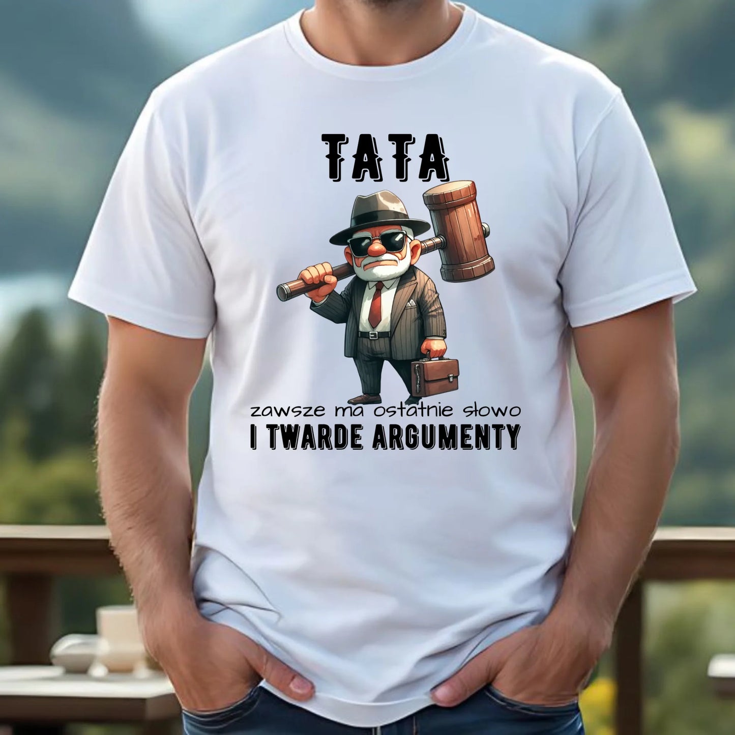 Koszulka dla taty - Tata zawsze ma ostatnie słowo DT82