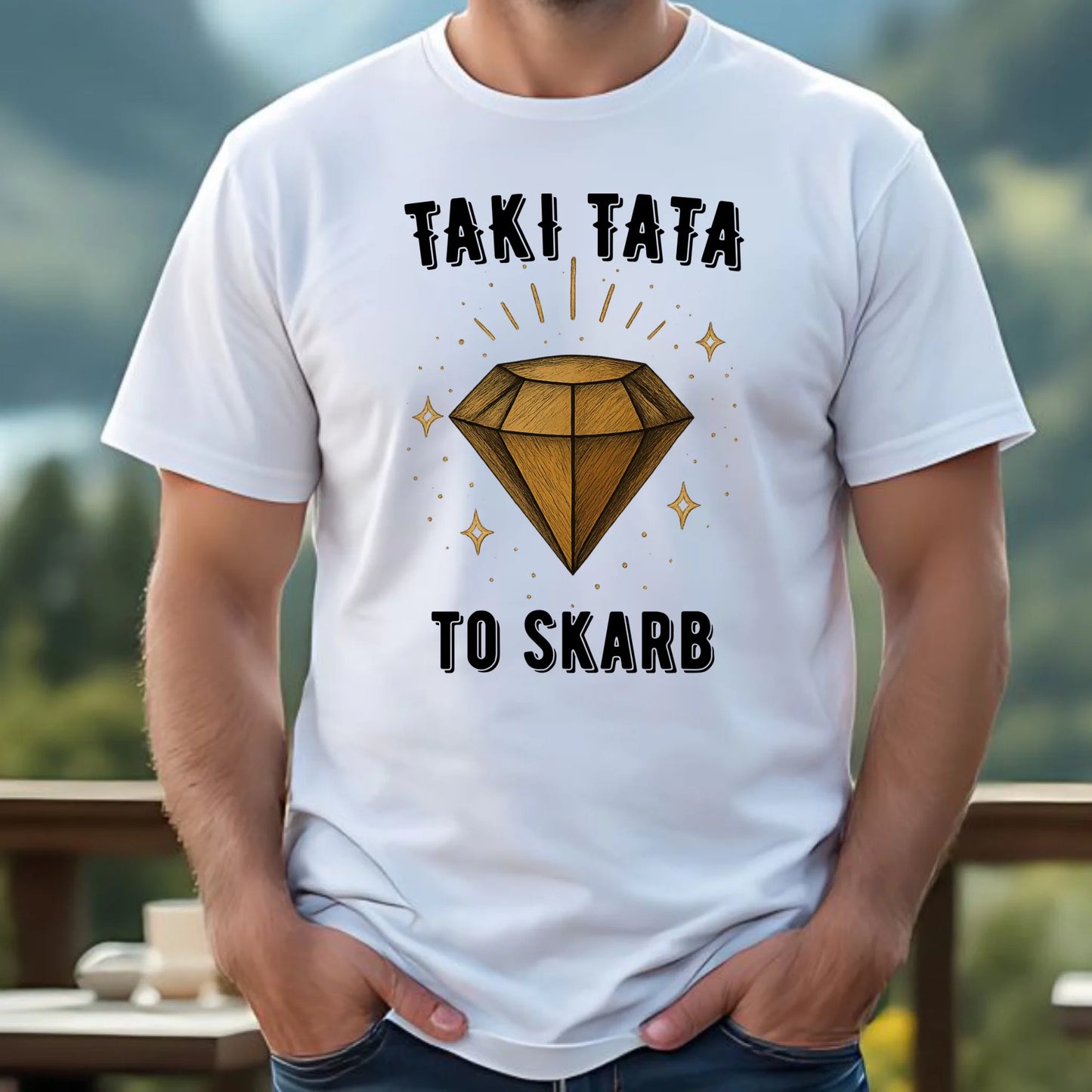 Koszulka dla taty - Taki tata to skarb - personalizowana DT17