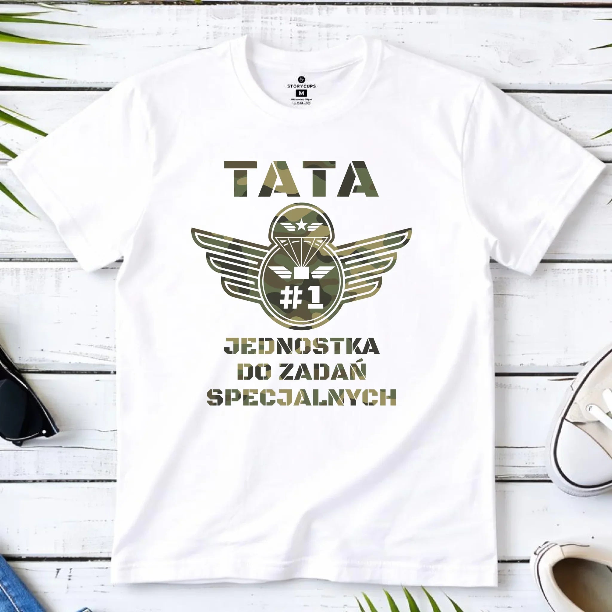 Koszulka dla taty - Tata jednostka do zadań specjalnych DT42 - StoryCups.pl