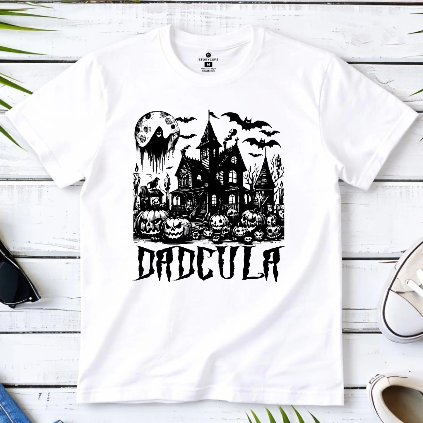 Koszulka halloweenowa dla taty -  Upiorny dom - Dadcula HL19