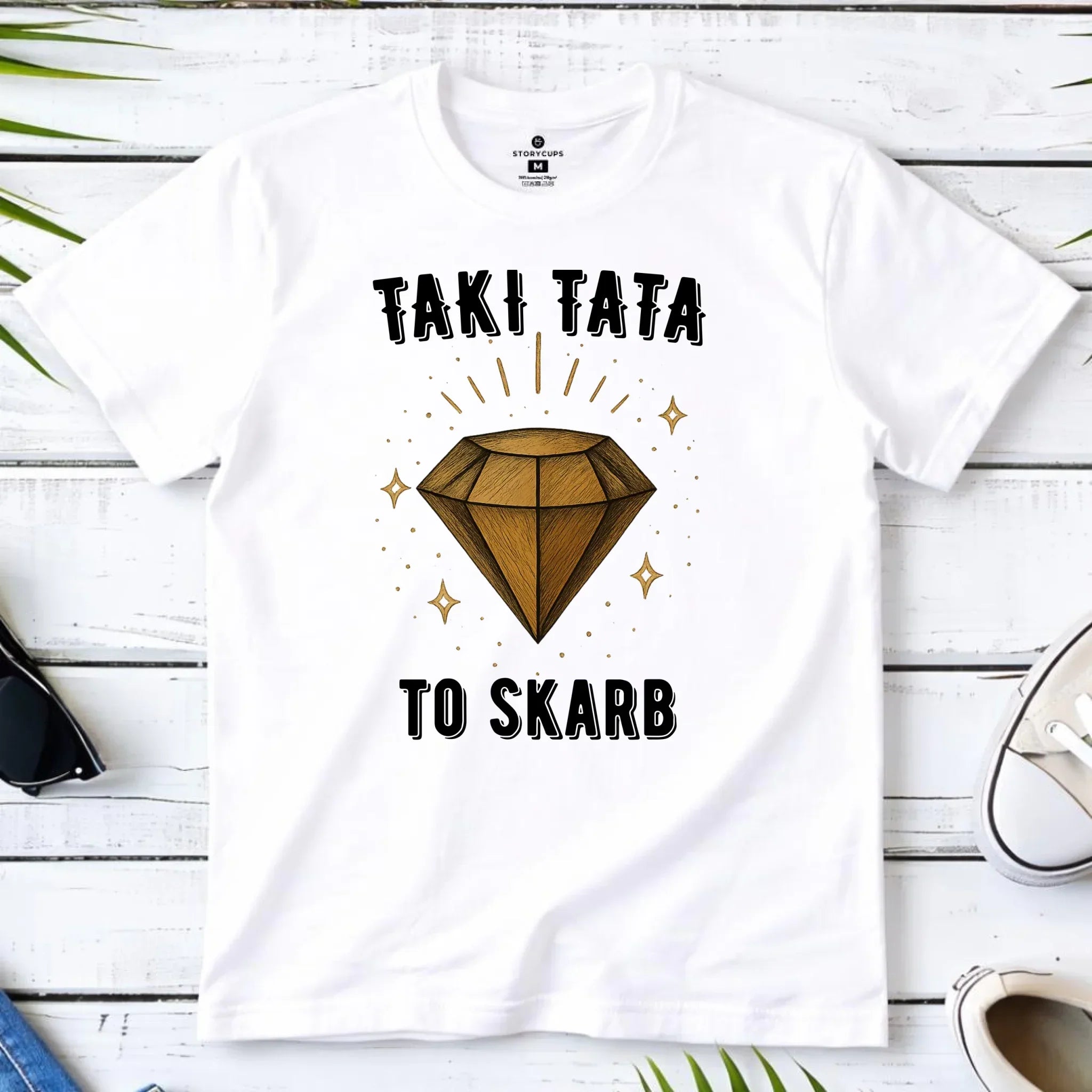 Koszulka dla taty - Taki tata to skarb - personalizowana DT17 - StoryCups.pl