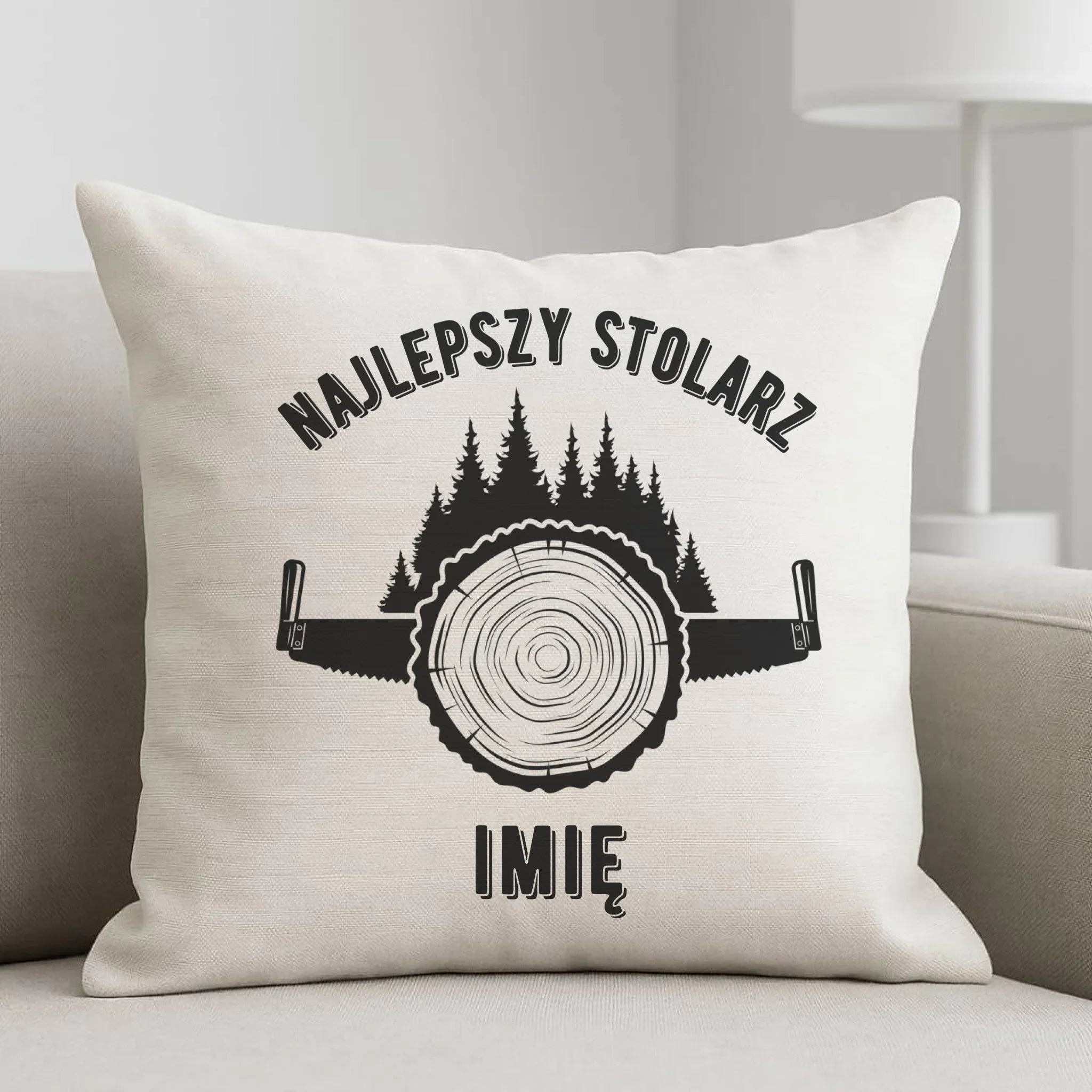 Poduszka dla stolarza - Najlepszy stolarz - personalizowana ZS01 - StoryCups.pl