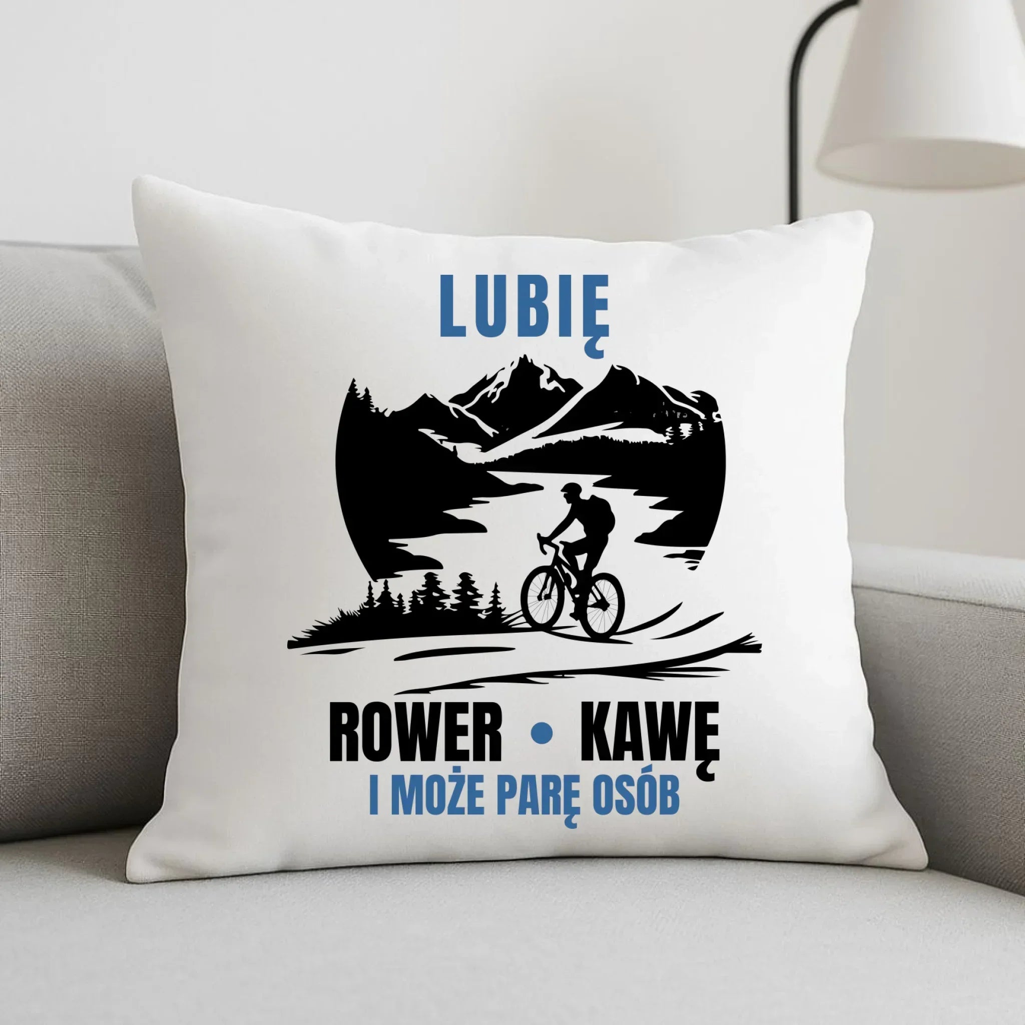Poduszka dla rowerzysty - Lubię rower kawę i może parę osób HR05 - StoryCups.pl