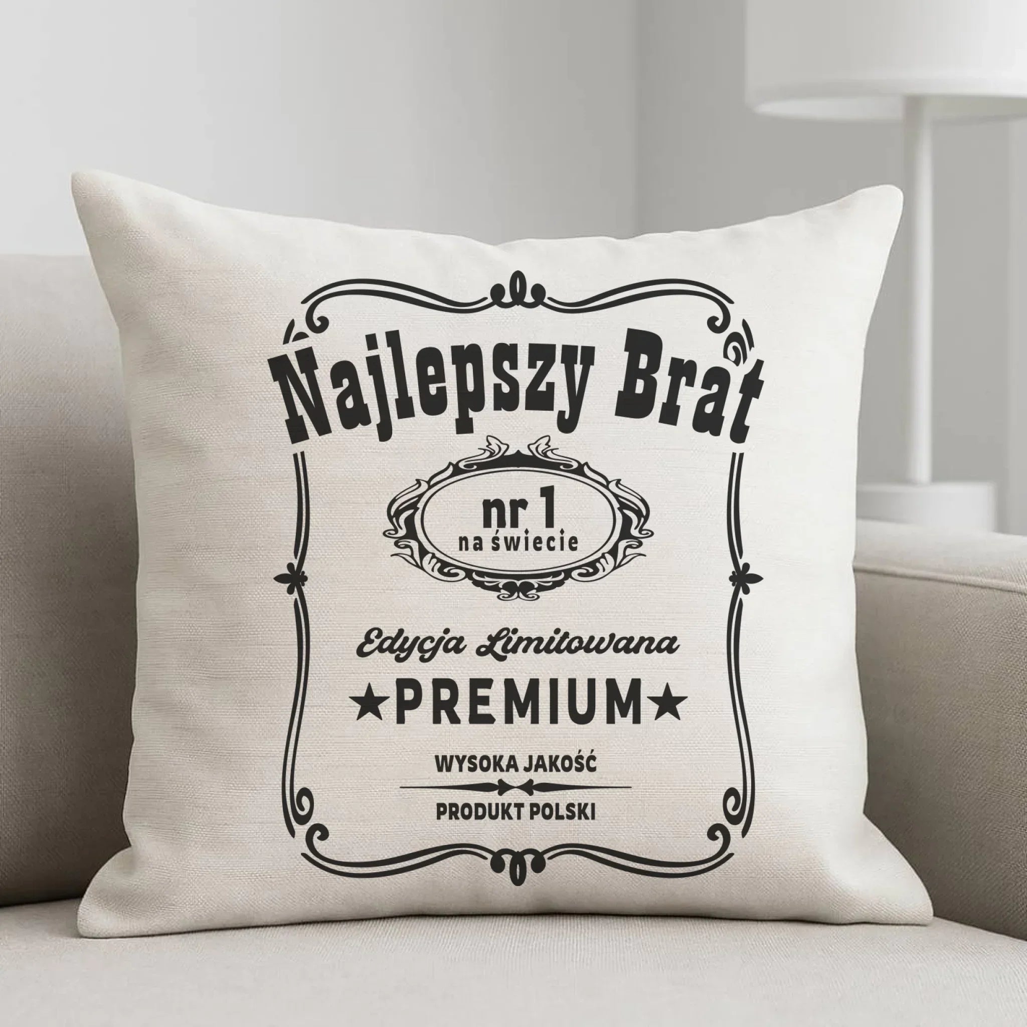 Poduszka dla brata - Najlepszy Brat Edycja Limitowana DB02 - StoryCups.pl