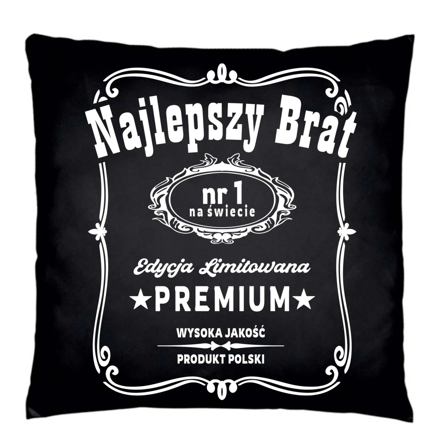 Poduszka dekoracyjna dla brata - Najlepszy Brat Edycja Limitowana DB02 - StoryCups.pl
